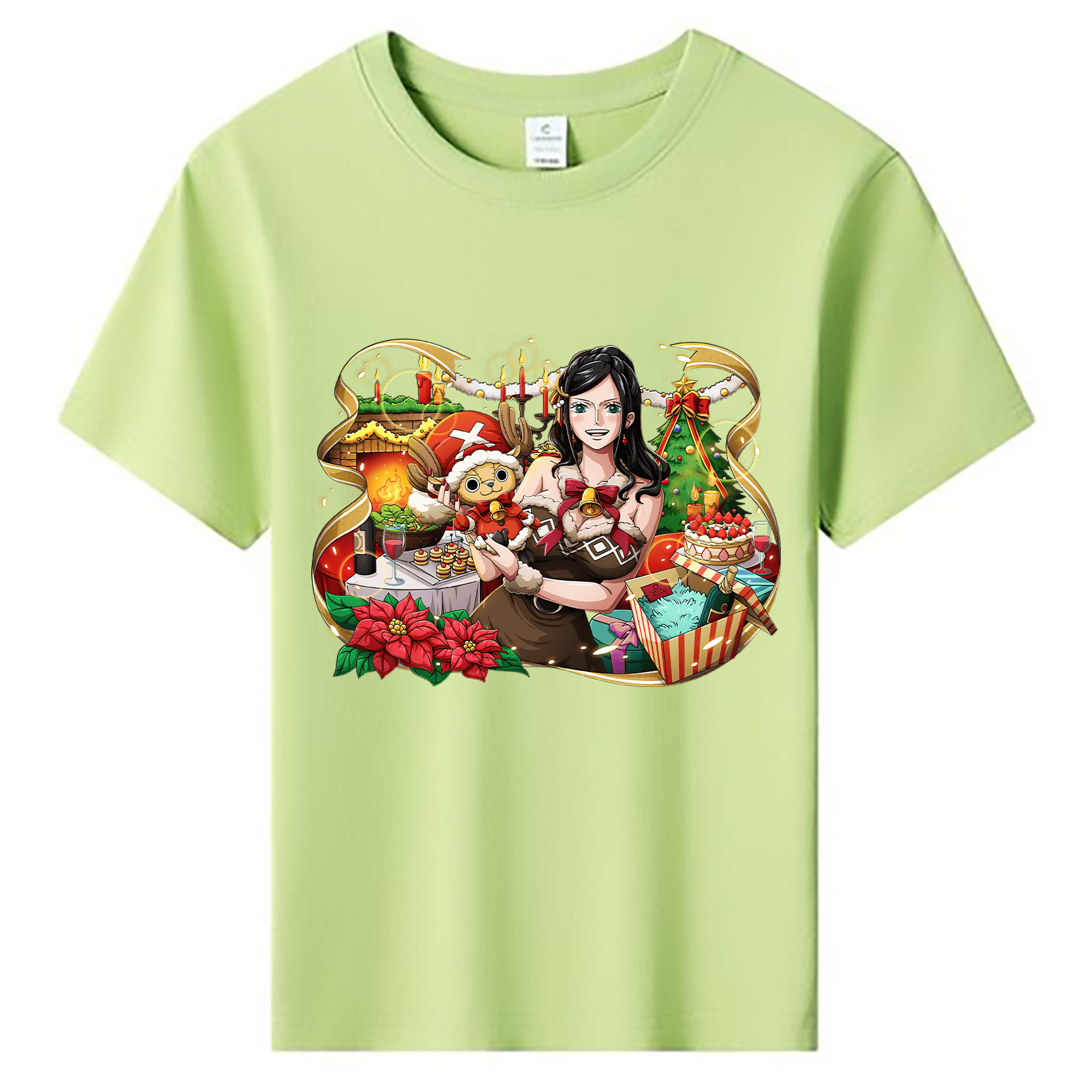 ワンピース ニコ・ロビン ONE PIECE Nico Robin 綿100％キッズTシャツ（フロントプリント）